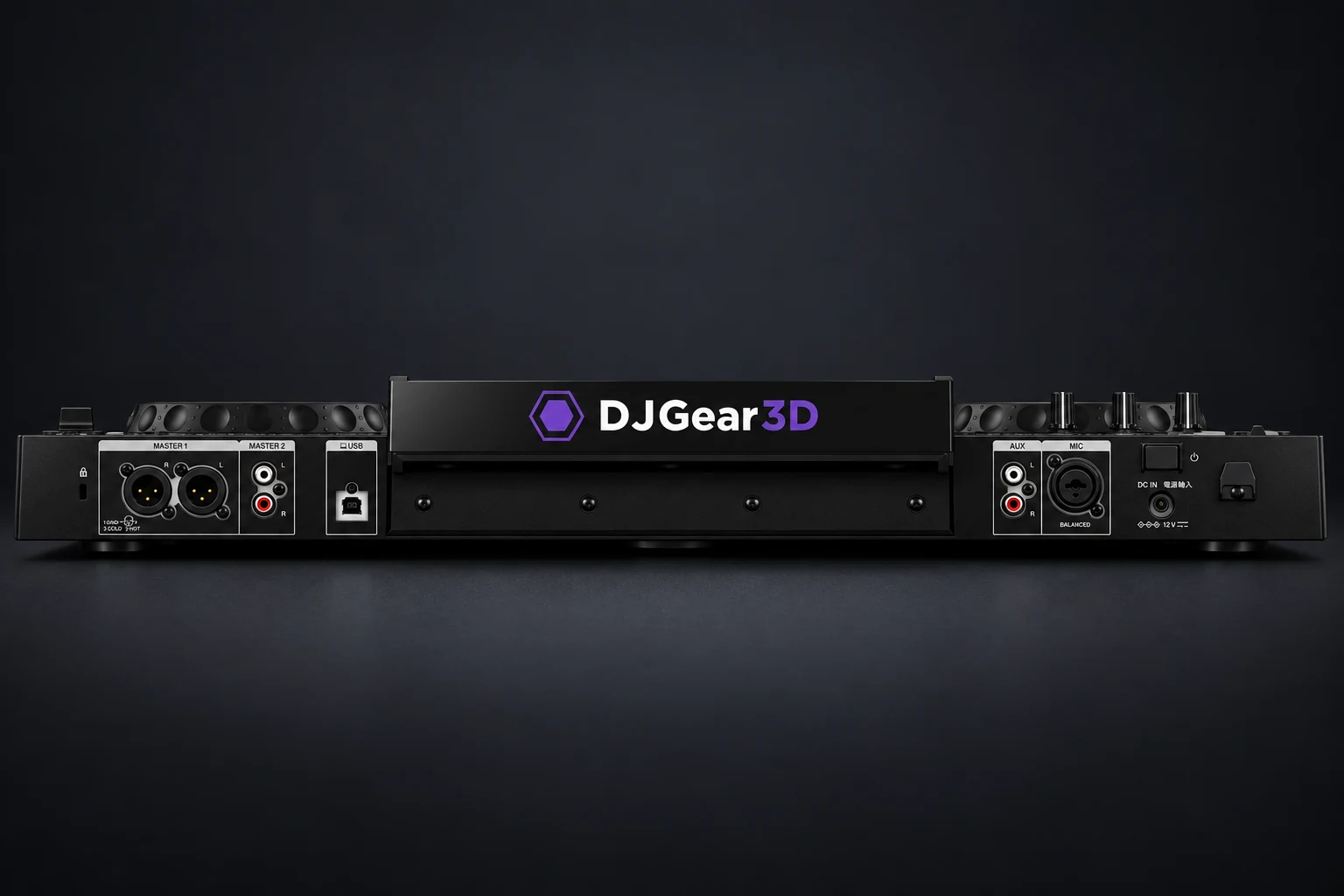 Montaje ilustrativo de XDJ-RR con Deckfront DJGEAR3D